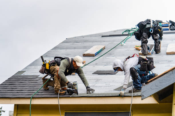Professional Gutter Installation technician working in New Ringgold, PA